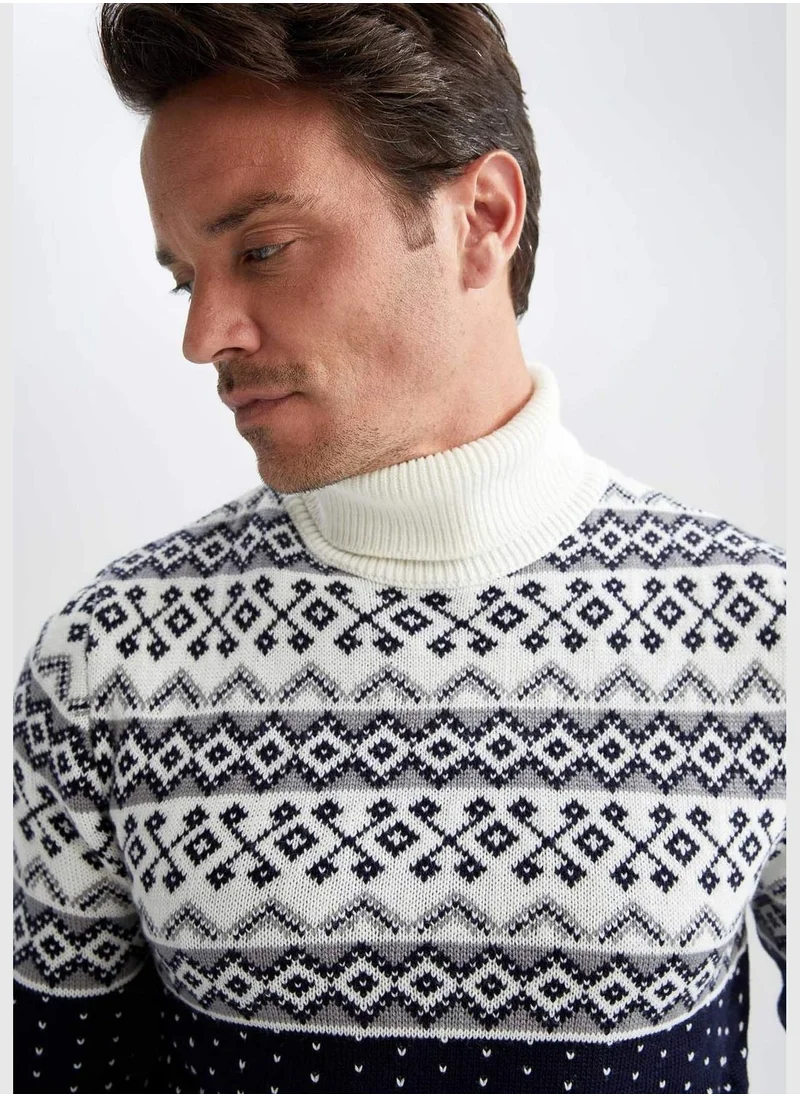 DeFacto Man Turtle Neck Tricot Pullover