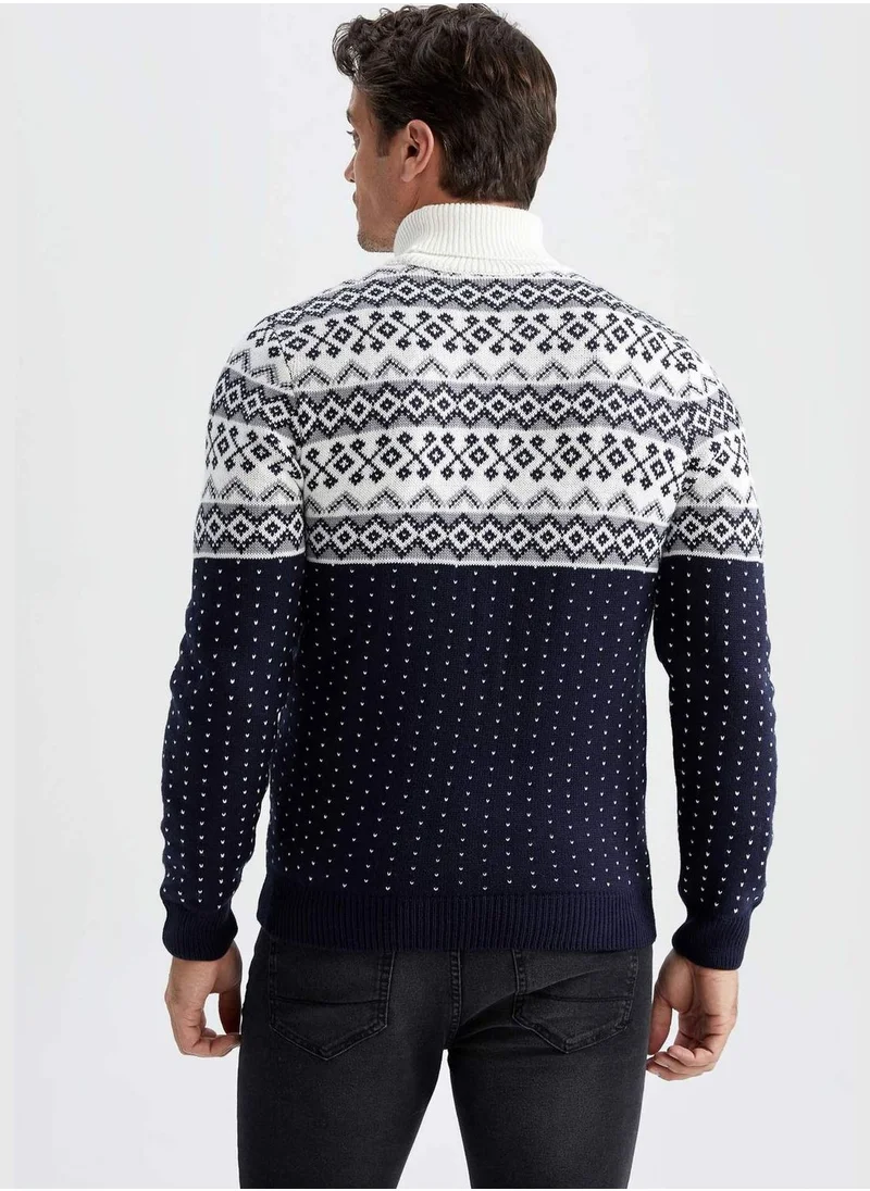 DeFacto Man Turtle Neck Tricot Pullover