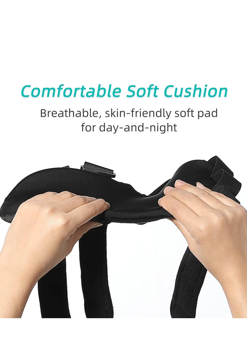 SYOSI - Stroke Resting Hand Splint Night Immobilizer Wrist Finger Brace for Flexion Contractures Functional 5 Finger Stabilizer Wrap for Muscle Atrophy Rehab Arthritis Pain Right - Image 1