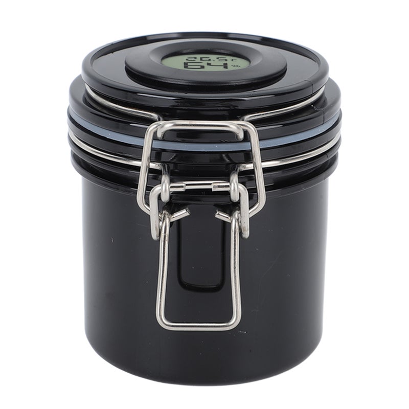 200ml Eyelash Glue Storage Tank with Screen Display Sealed Jar Activated Carbon Container for Lash Extension Grafting Eyelash Black - Image 1