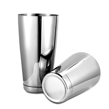 finality Premium Stainless Steel Bar Tool Set with Boston Shaker Wine Stopper Metal Pourer Peg Measure Ice Tong Bar Spoon and Muddler Pack of 12 for Perfect Cocktail - Image 2