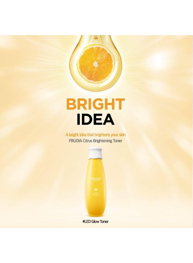 frudia Citrus Brightening Face Toner 195ml — Vegan Vitamin C Toner with Jeju Tangerine Peel Extract & Niacinamide for Bright, Hydrated Skin, 6.59 fl oz - Image 2