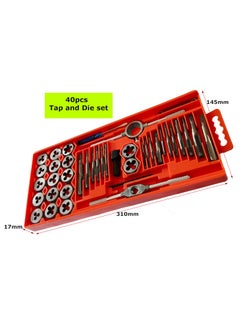 Inditrust Inditrust 40pcs Multi type Metric Tap and Die Set Thread Tool M3 to M12 Thread Repair Plug Metric Wrench Die Holder  - Image 2