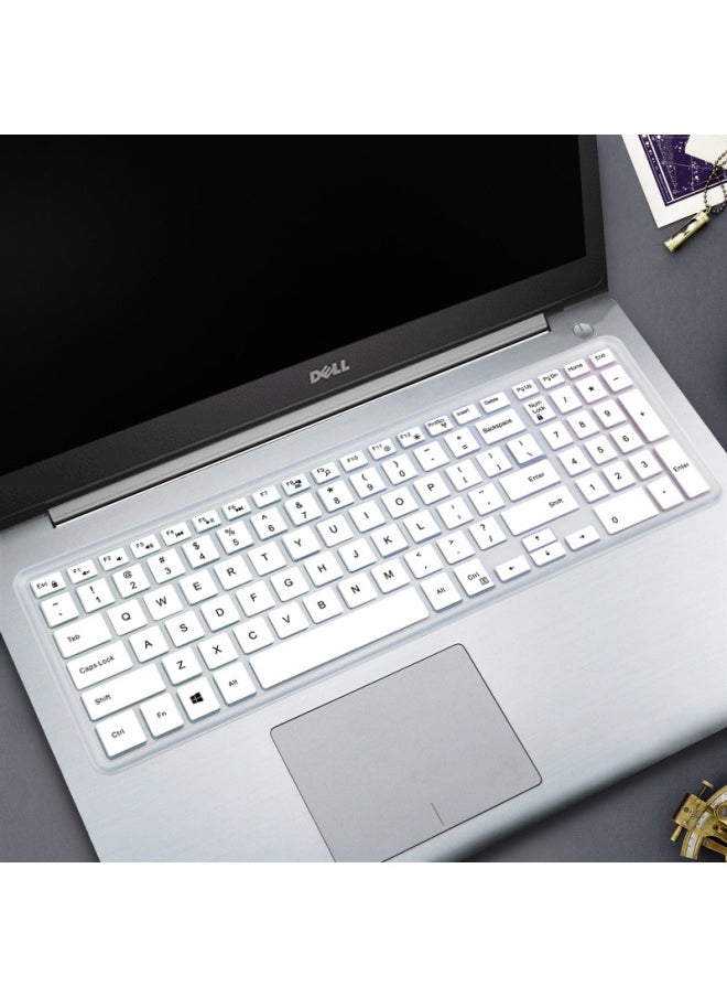 Generic - Applicable To Dell Burning 7000-15 Travel Box G5 Lingyue 5410 Notebook Silicone Keyboard Protective Film 5510 Customization-Color:Colorful Pink (HS-277)-Size:j279 5510 - Image 1