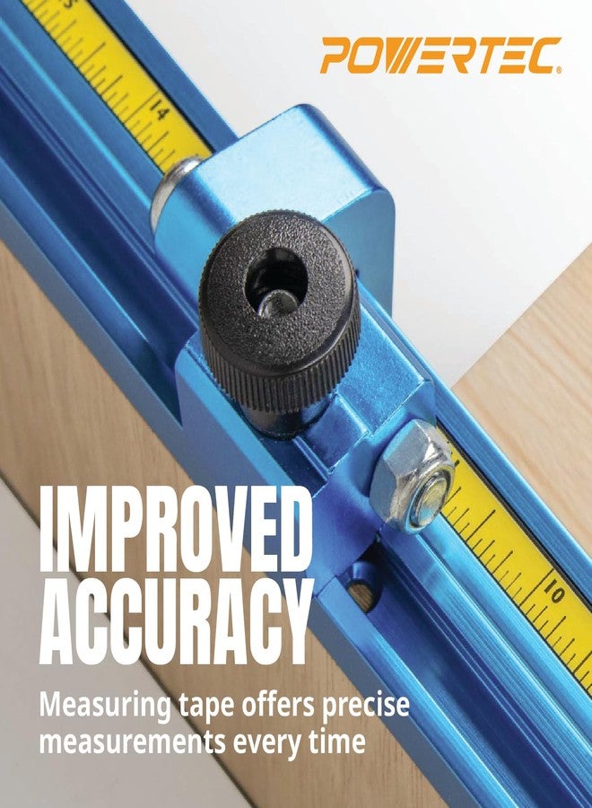 باورتيك POWERTEC 72063 عبوتان من شريط القياس 4 أقدام مع دعامة لاصقة، من اليسار إلى اليمين ومن اليمين إلى اليسار، 1 من كل نوع - Image 4