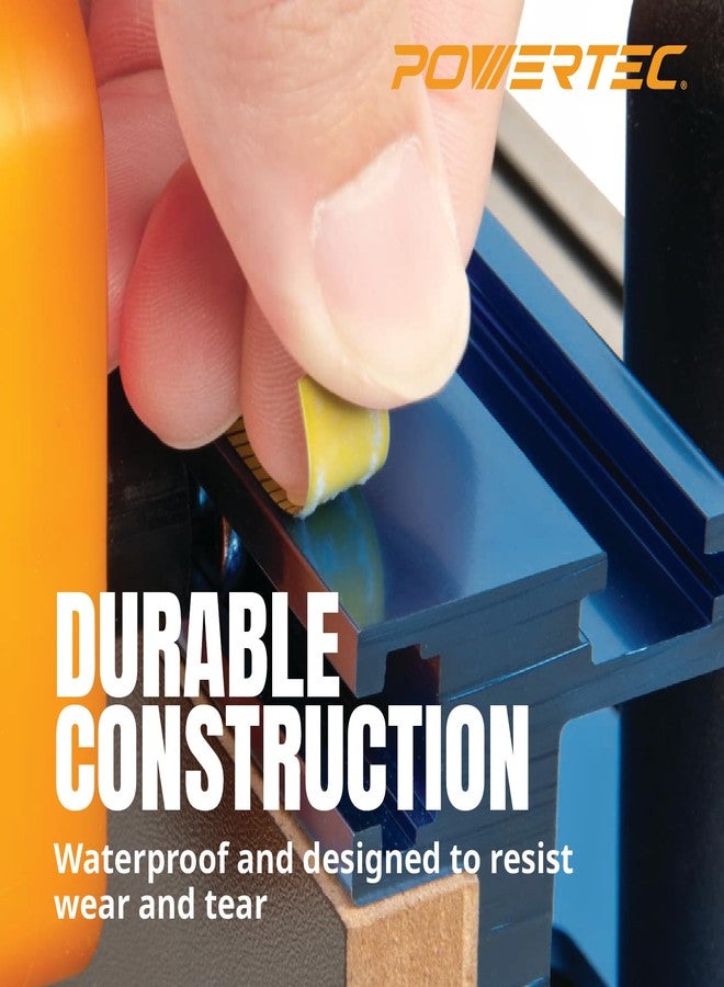 باورتيك POWERTEC 72063 عبوتان من شريط القياس 4 أقدام مع دعامة لاصقة، من اليسار إلى اليمين ومن اليمين إلى اليسار، 1 من كل نوع - Image 2