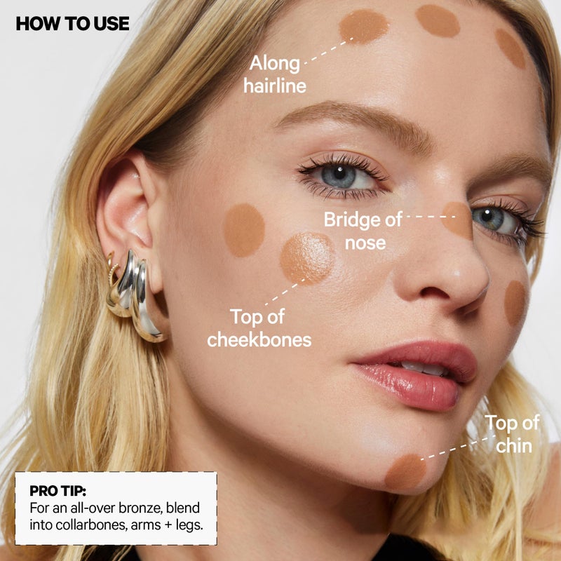 Milk Makeup Matte Bronzer - Buildable Cream Bronzer Stick with Mango Butter + Apricot Oil - Hydrating, Multi-Use Formula for a Sunkissed Glow - Blaze, 0.19 oz - Image 5