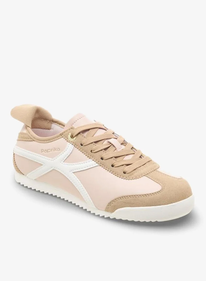 بابريكا Women Lace-Up Ankle Sneakers