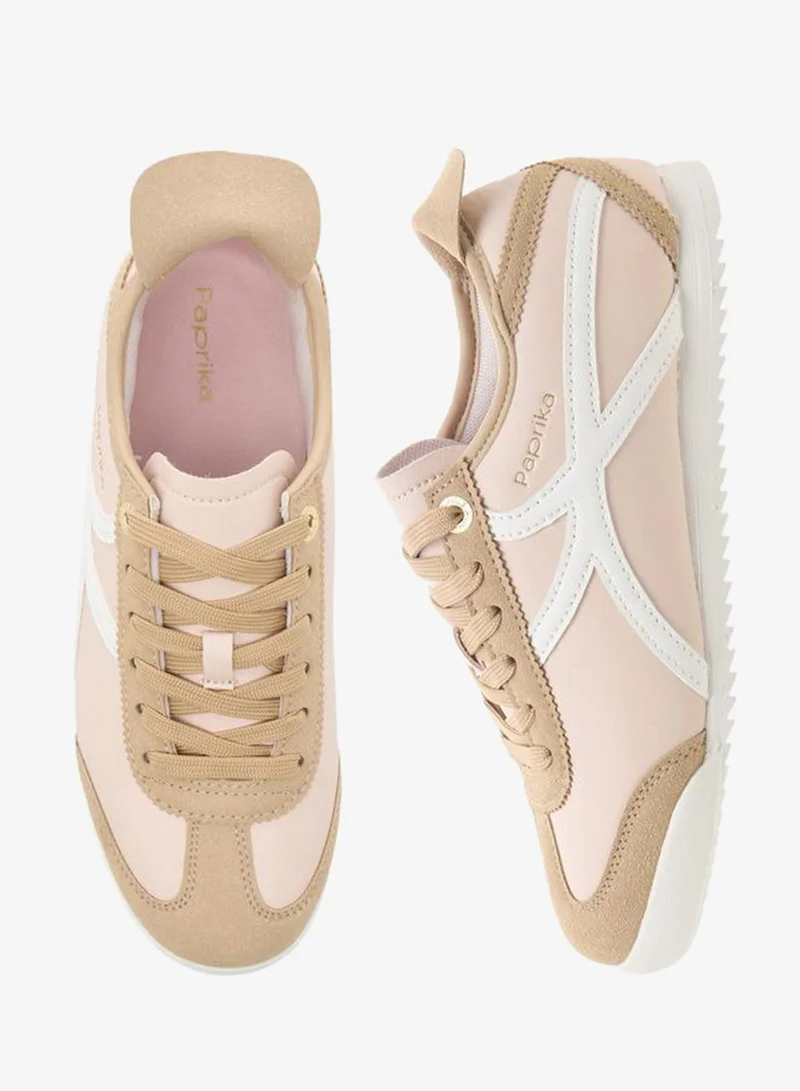 Paprika PINK Women Lace-Up Ankle Sneakers for Women | Best Price UAE
