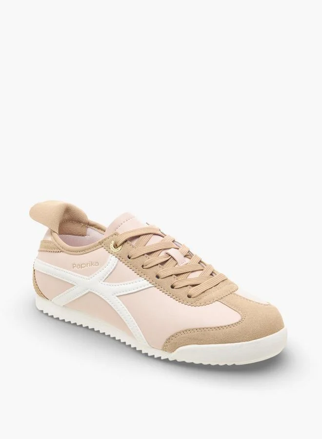 بابريكا Women Lace-Up Ankle Sneakers