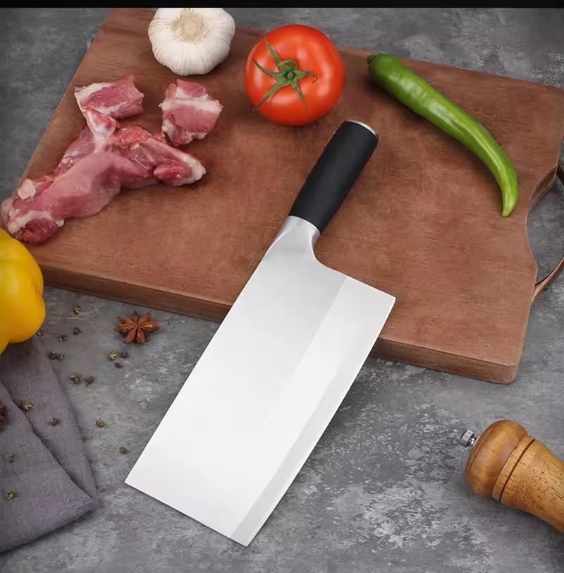 Machado Handmade Serbian Forged Butcher Hunters Meat Cleaver Kitchen Knife | Chopper Bone Cutting Knives - German Stainless Steel - for Home Kitchen Restaurant Outdoor BBQ Camping and Gifting - Image 3