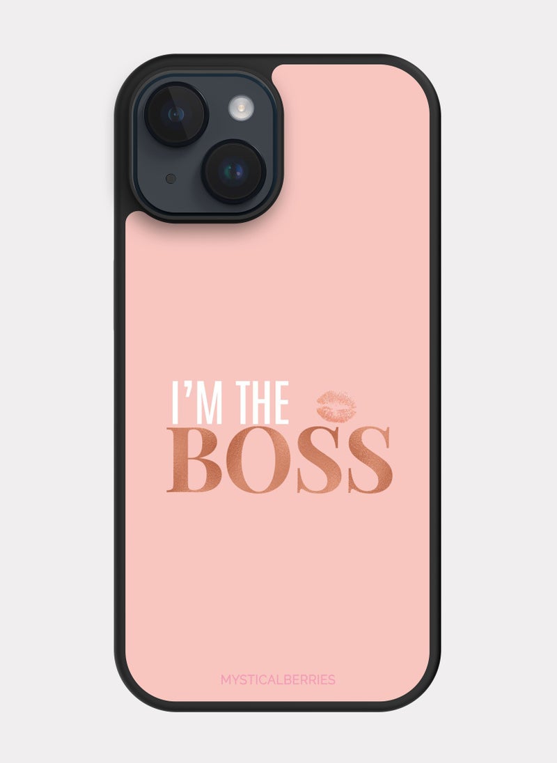 PXLAAT iPhone 14 case cover I'm The Boss - Image 1