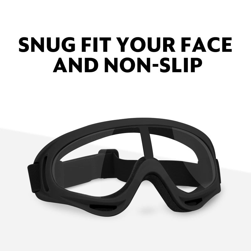 YSCare 2 Pack Protective Goggles,Safety Glasses Eyewear,Protective Eyewear with Clear Lens and Adjustable Strap,Compatible with Nerf Guns for Kids Teens Game Battle Christmas Gift - Image 3