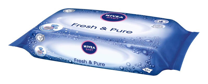 Nivea Baby Fresh & Pure Wet Wipes 63x - Image 3
