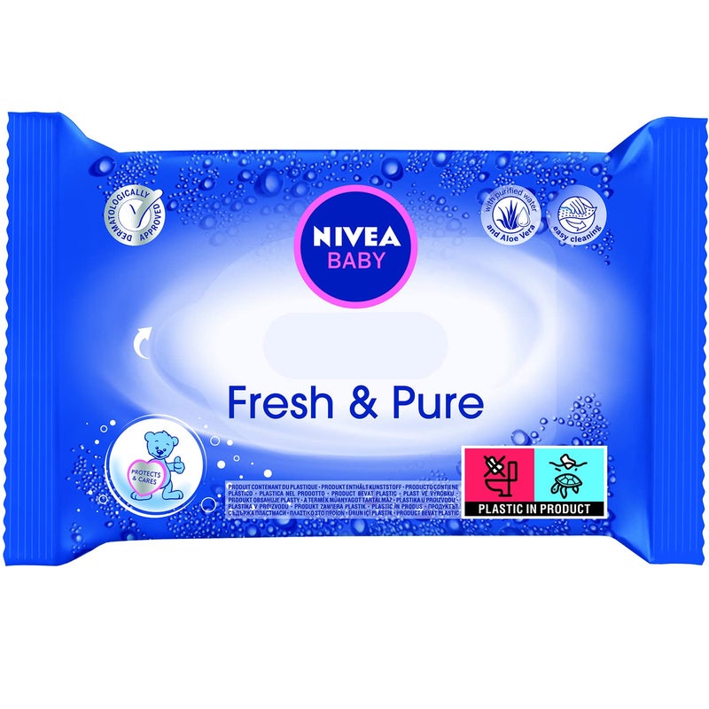 Nivea Baby Fresh & Pure Wet Wipes 63x - Image 1