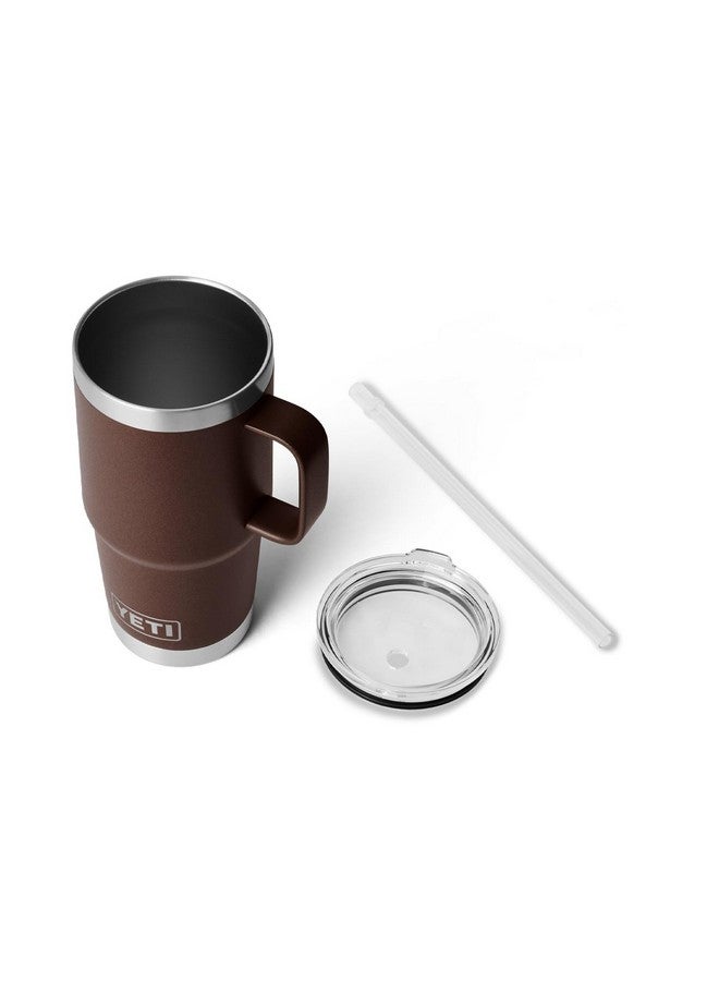 YETI Rambler 25 oz Straw Mug, Vacuum Insulated, Stainless Steel, Wetlands Brown - Image 4