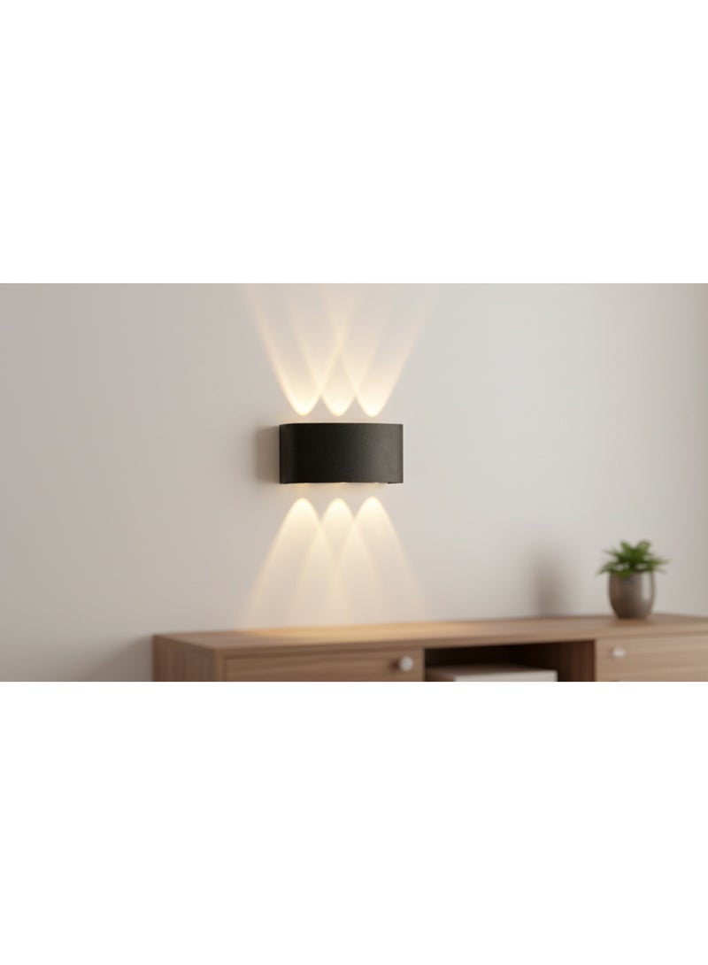 نجفة شوب إضاءة حائط عصرية مزابليك شادو LED مودرن – دوجة، خامة أكليرك قوية، موفر للطاقة - Image 5