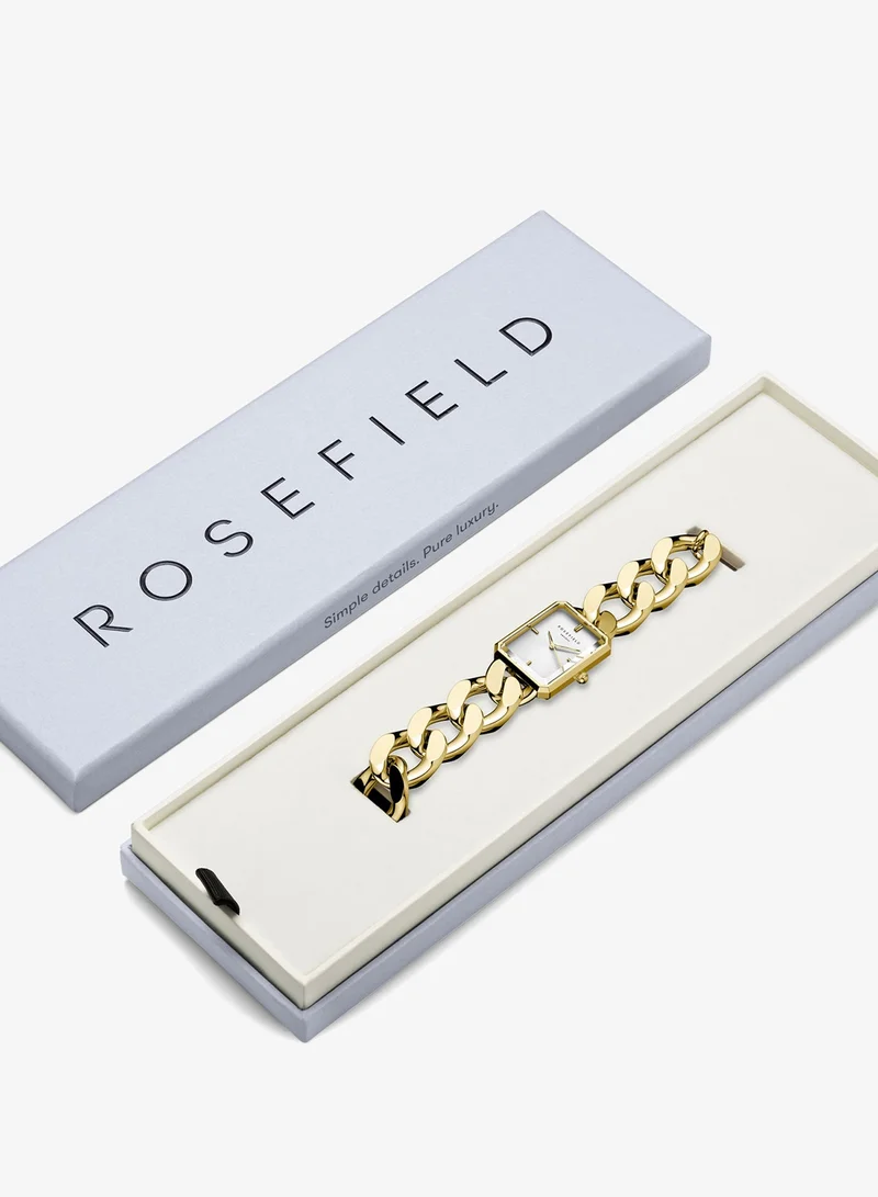 Rosefield  Rosefield Octagon XS Chain Studio Edition White Gold Women Watch - SWGSG-O55 for Women | Best Price UAE
