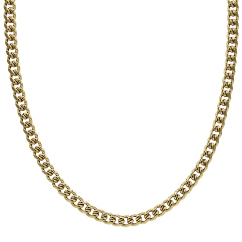 GLD Cuban Link Chain for Men and Women 5MM 18 18K GoldPlated Miami Cuban Chain with Premium Travel Pouch SnatchProof SweatProof FadeResistant Lifetime Quality Designed in Miami - Image 1