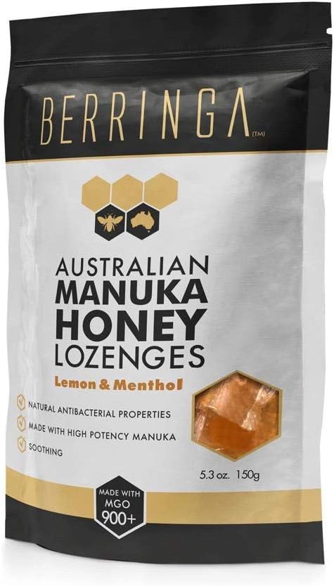 BERRINGA Australian Manuka Honey Lozenges Lemon Menthol MGO 900 53 oz 30 Count - Image 1