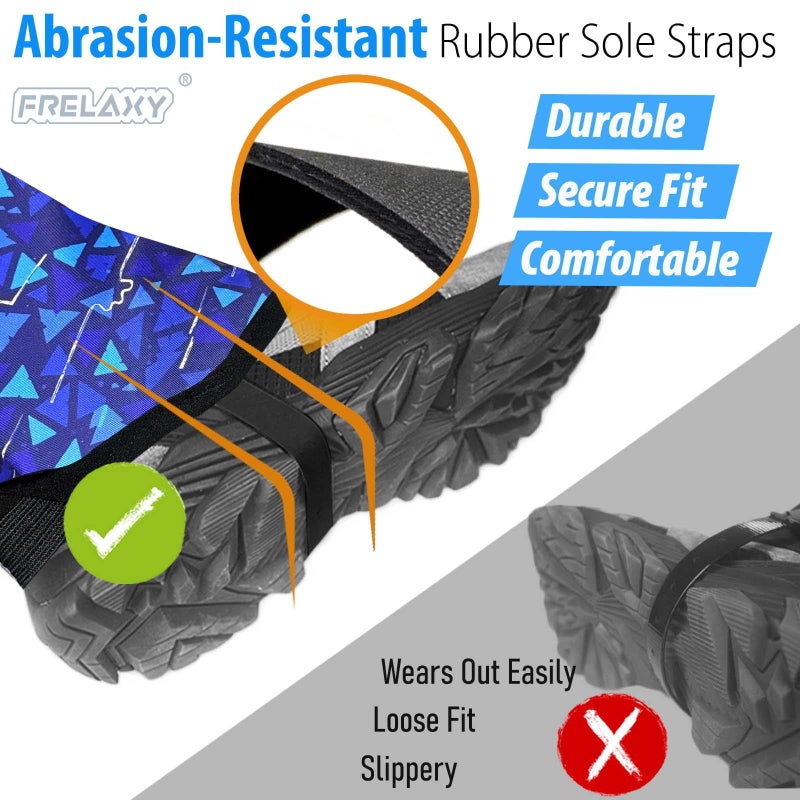 Frelaxy Ultralight Trail Gaiters for Hiking & Running â€“ Breathable, Wear-Resistant Low Shoe Gaiters, Protect Feet from Rocks, Mud, Dust & Debris (Blue) - Image 4