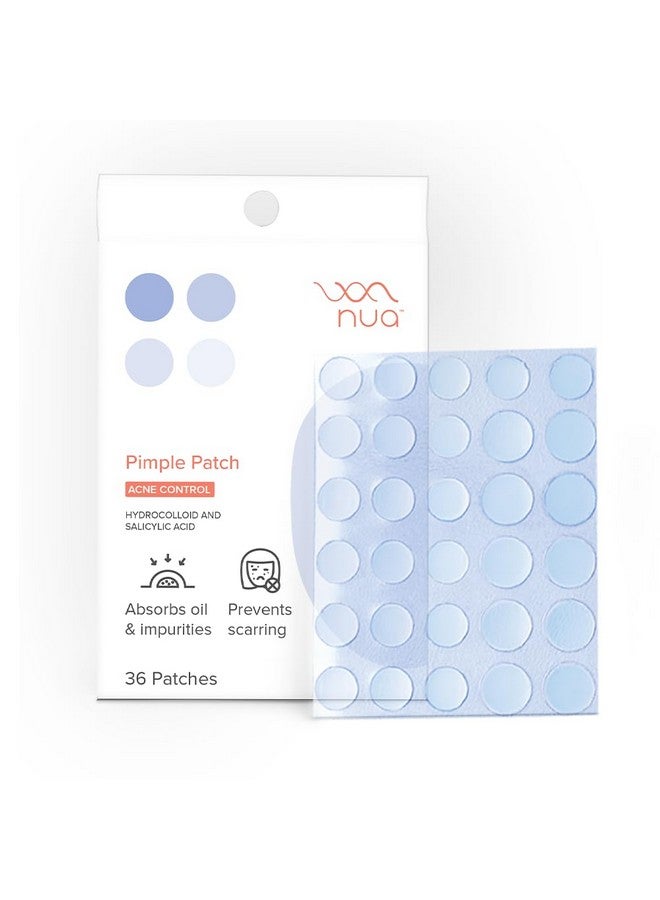 نوا لاصقات حب الشباب | 36 لاصقة من الهيدروكولويد وحمض الساليسيليك | تمتص الزيوت وتمنع الندبات | علاج ليلي | لجميع أنواع البشرة | لاصقات حب الشباب للوجه - Image 1