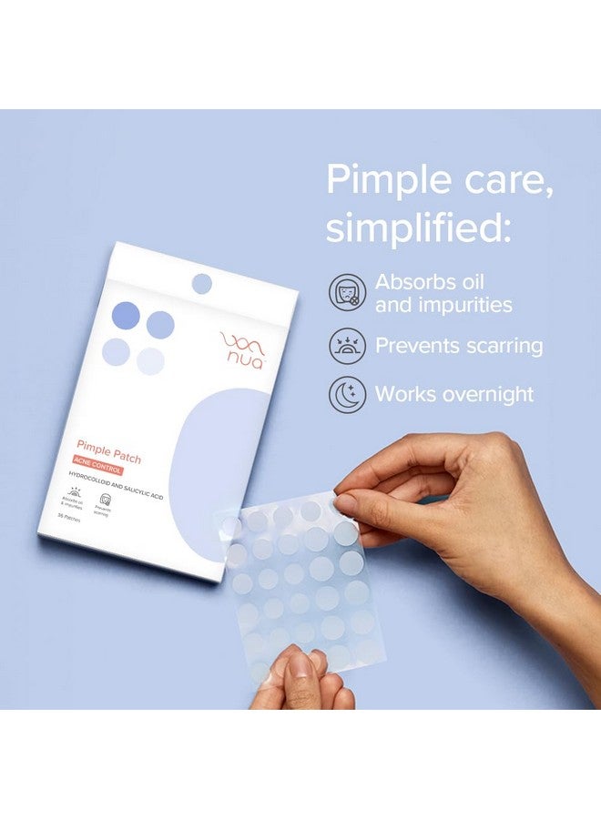 نوا لاصقات حب الشباب | 36 لاصقة من الهيدروكولويد وحمض الساليسيليك | تمتص الزيوت وتمنع الندبات | علاج ليلي | لجميع أنواع البشرة | لاصقات حب الشباب للوجه - Image 2