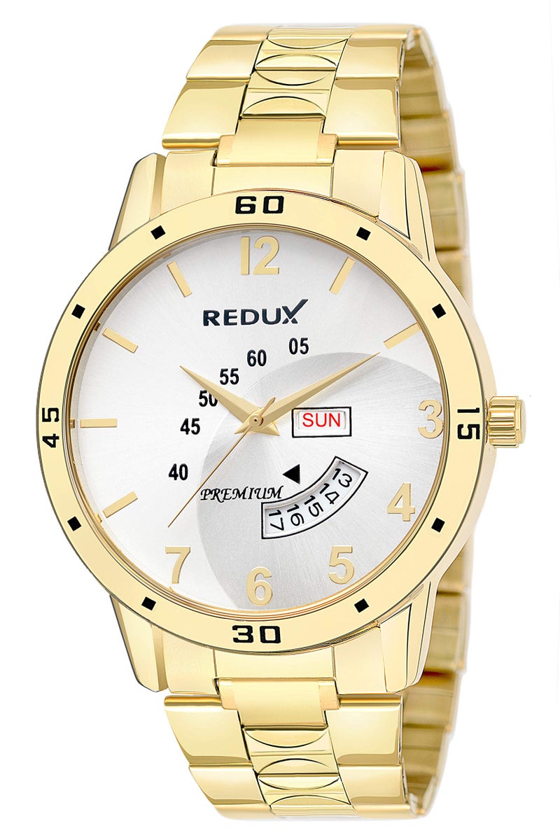 REDUX Stainless Steel Rws0271S Analogue Silver Dial Day & Date Functioning Watch For Men - Image 1