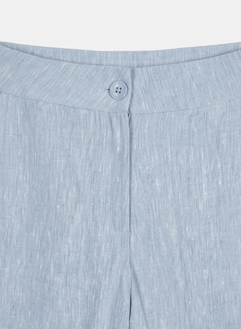 Clue Buttoned Wide-Leg Pants - Image 4