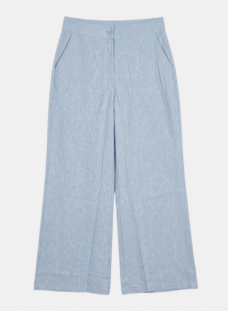 Clue Buttoned Wide-Leg Pants - Image 2