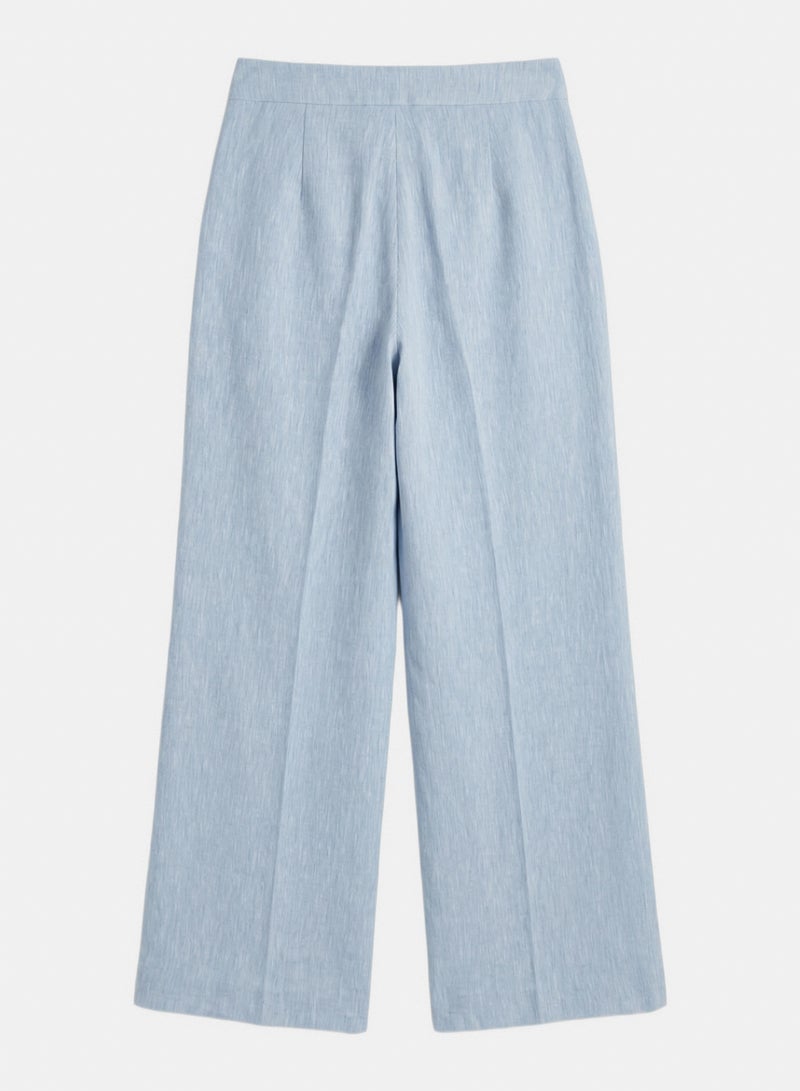 Clue Buttoned Wide-Leg Pants - Image 3