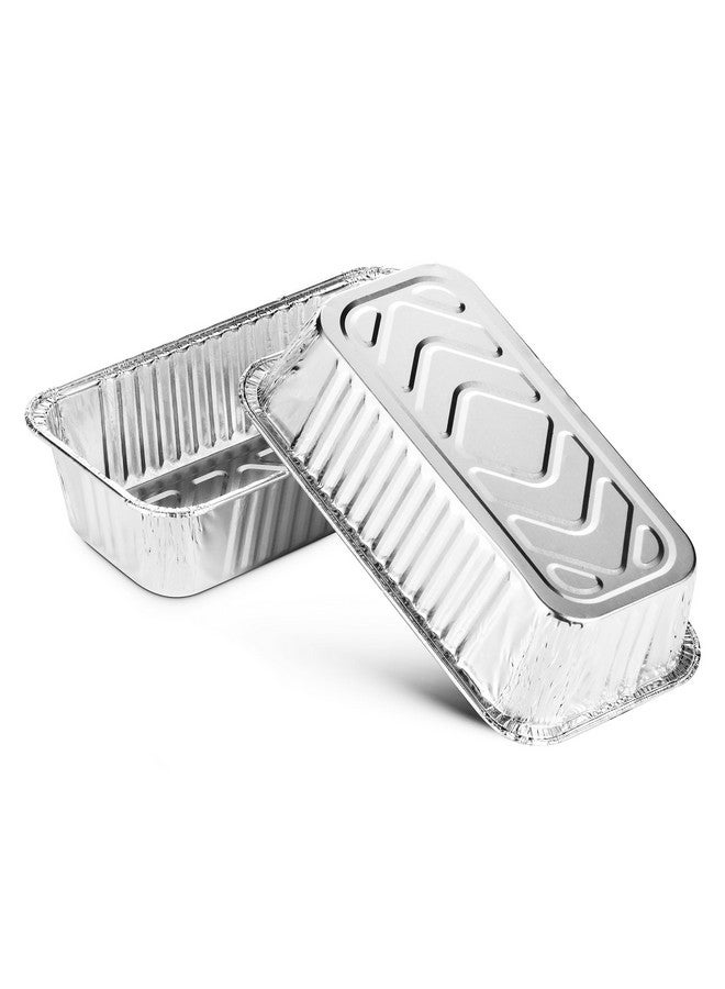 MontoPack Aluminum Disposable Loaf Pans | Deep Standard Size 8.5” x 4.5” Extra Thick Foil Bread Containers for Baking, Food Storage & Takeout | Eco-Friendly & Recyclable | Bulk 50-Pack 2 Pound Trays - Image 3