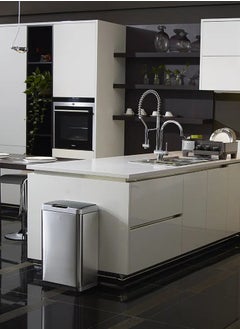EKO MIRAGE SERIES | Premium Motion Sensor-Operated Trash Bin | Brushed Stainless Steel Finish | Soft-Closing | Fingerprint-Resistant | Metallic Grey | 30L  - Image 3
