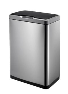 EKO MIRAGE SERIES | Premium Motion Sensor-Operated Trash Bin | Brushed Stainless Steel Finish | Soft-Closing | Fingerprint-Resistant | Metallic Grey | 30L  - Image 4
