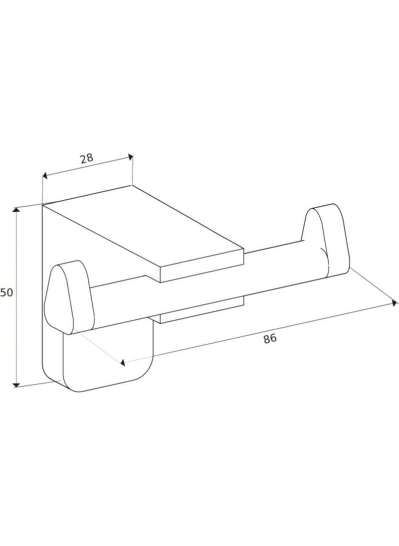 Fndhome Chrome Lux Bathrobe Hanger - pzsku/Z31DE2D1F5205423856EFZ/45/_/1731147679/5c73fbba-b6fc-41d2-9851-fabeadbfacdb