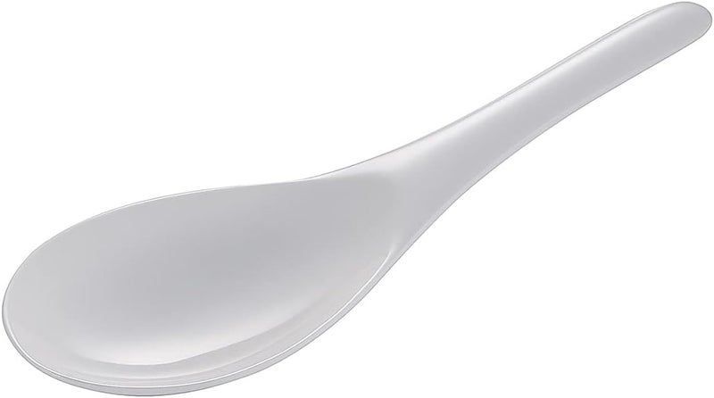 8-Inch Melamine Rice and Wok Spoon, White