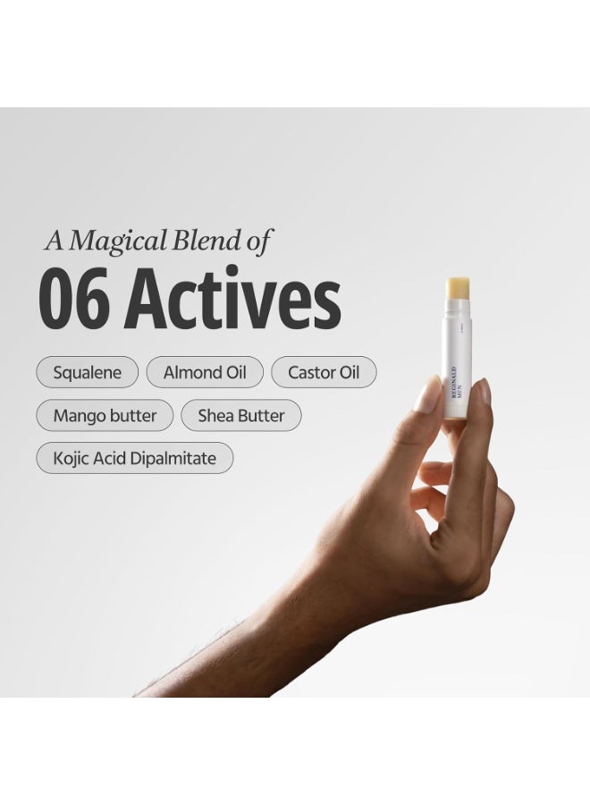 Reginald Men Lip Balm, 5 grams, SPF 30, PA+++, Softens Lips, Anti-Pigmentation|Zeus - Lightening Lip Balm. - Image 3