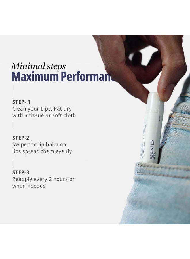 Reginald Men Lip Balm, 5 grams, SPF 30, PA+++, Softens Lips, Anti-Pigmentation|Zeus - Lightening Lip Balm. - Image 2