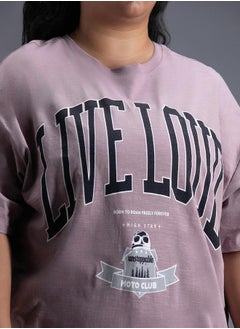 HIGH STAR Plus Size Typography Print Oversized T-Shirt by Styli  - Image 2