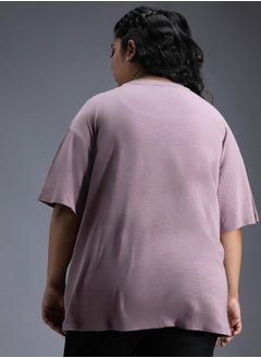HIGH STAR Plus Size Typography Print Oversized T-Shirt by Styli  - Image 3