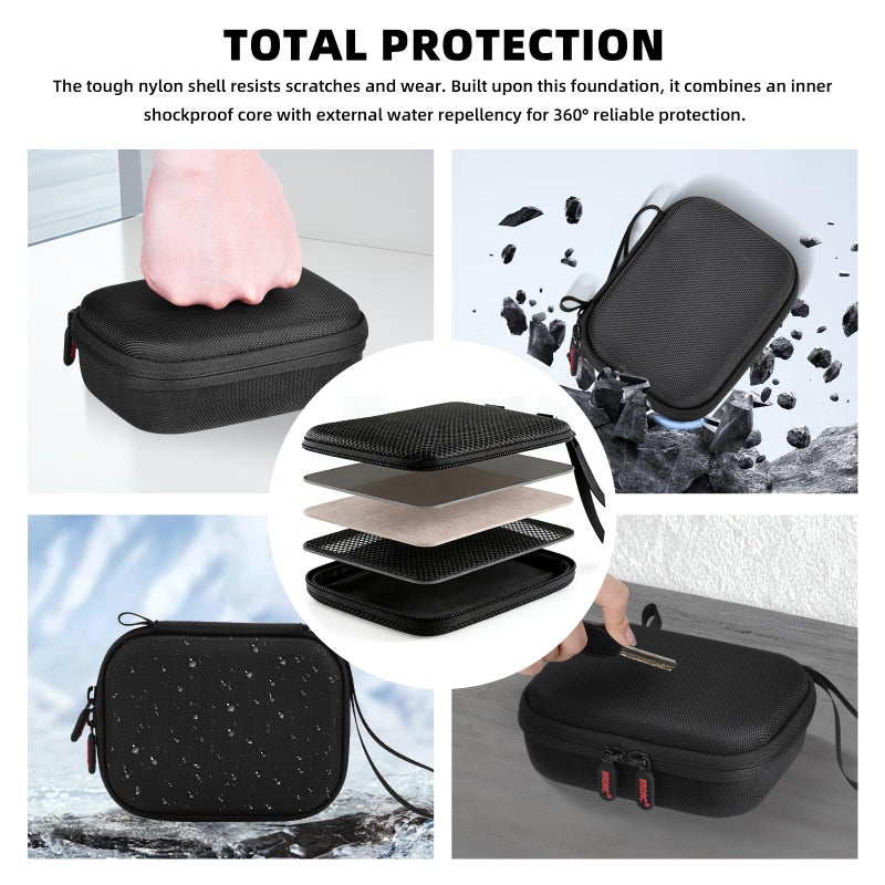 BRDRC Carrying Case for DJI Action 6 Accessories, Storage Bag Protective Case Hard Shell Cover for DJI Osmo Action 6 Standard Bundle Camera Accessory - Image 3