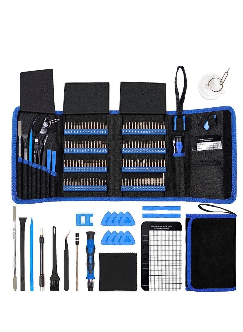 Precision Screwdriver Sets 142-Piece Electronics Precision Screwdriver with 120 Bits Magnetic Repair Tool Kit for iPhone, MacBook, Computer, Laptop, PC, Tablet, PS4, Xbox, Nintendo, Game Console - Image 1