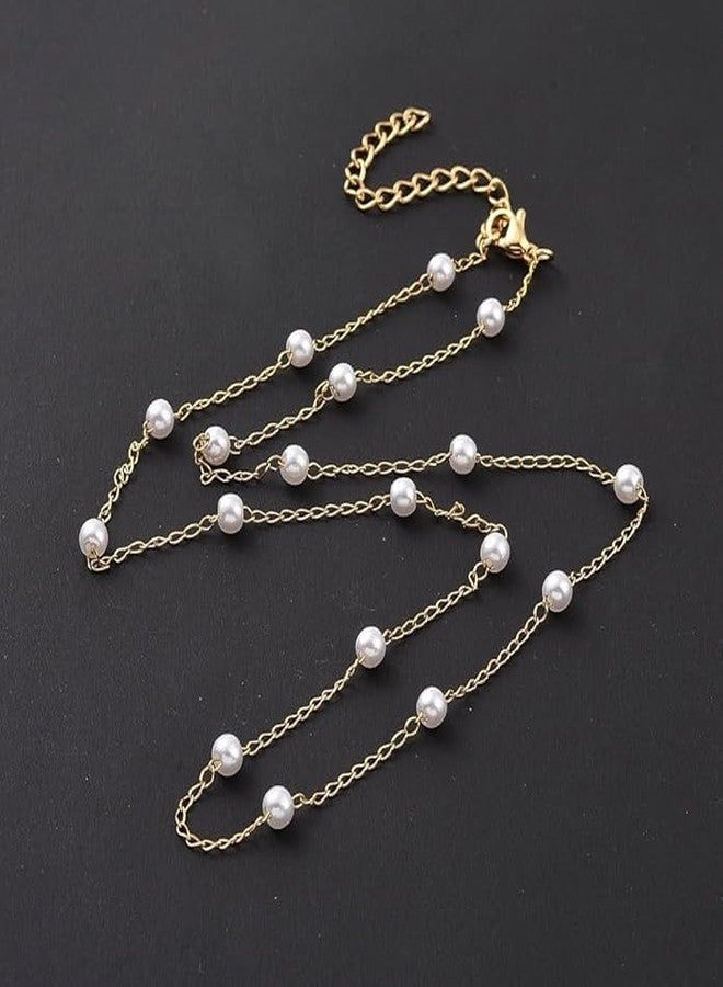 ZUGAD Glamorous Beach Body Jewelry – Gold Waist Chain with Multiple Layers of Pearls and Beads, Fashionable Accessory for Women and Girls - Image 5