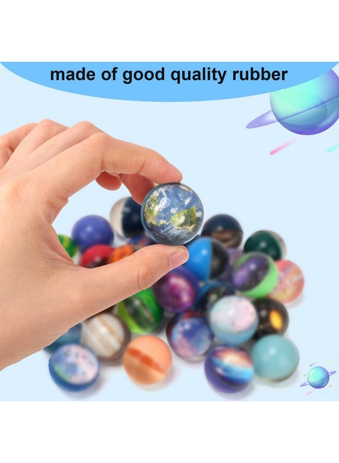 Pllieay 30PCS Galaxy Bouncy Balls, 32mmSpace Bouncy Balls Bulk, Space Party Favors Rubber Balls for Kids Party Favors, Space Toys for Kids, Christmas Gift Bag Filling(30 style) - Image 4