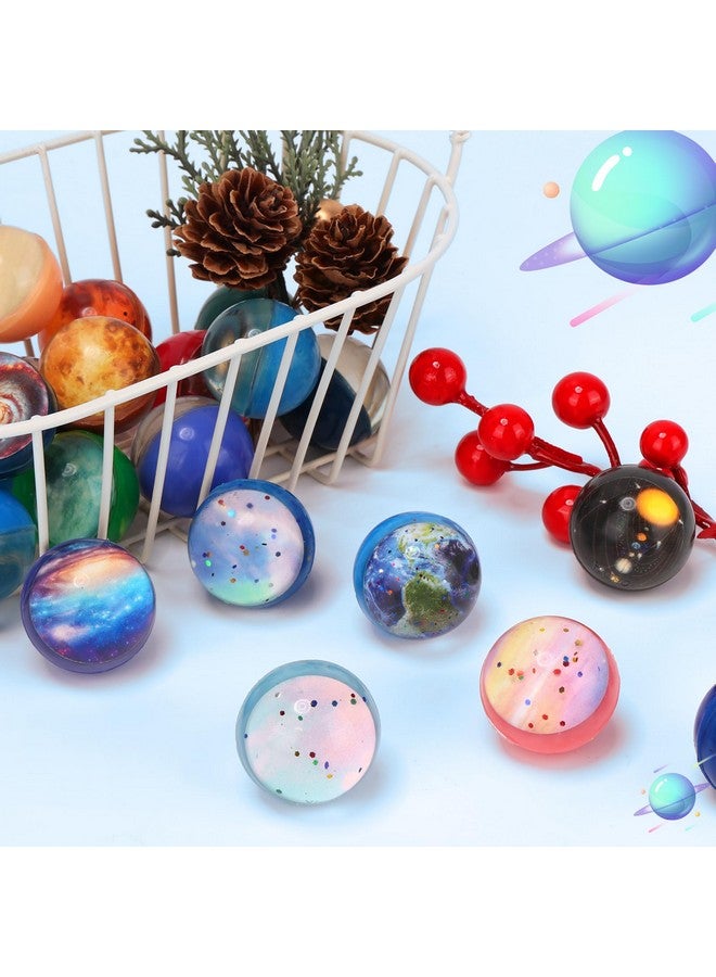 Pllieay 30PCS Galaxy Bouncy Balls, 32mmSpace Bouncy Balls Bulk, Space Party Favors Rubber Balls for Kids Party Favors, Space Toys for Kids, Christmas Gift Bag Filling(30 style) - Image 5