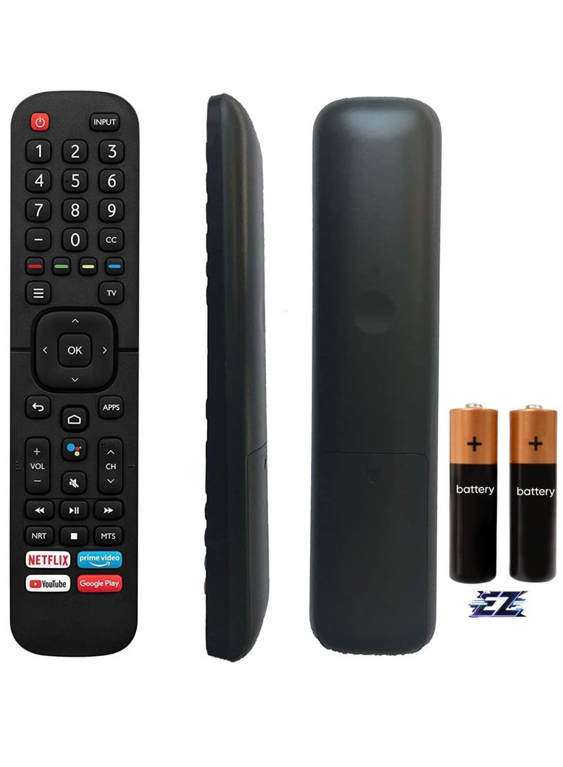 جهاز التحكم عن بُعد PopZa ERF2K60H متوافق مع تلفاز Hisense Quantum 4K ULED UHD LED الذكي - بدون تحكم صوتي مع بطارية - Image 1