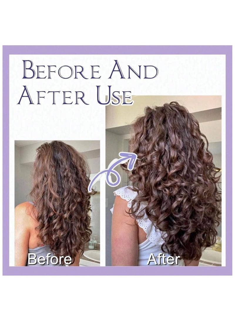 BEUTPATER Curl Define Styling Brush,Curly Hair Brush, Wet Dry Detangler Hair Brush, The Essential Tool For Shaping And Styling Your Curls, Achieve Perfectly Defined Curl (Purple) - Image 3