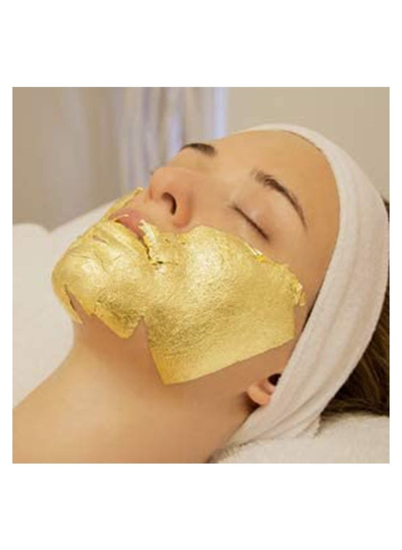 Y&D - 10 PCS Gilding 24K Edible Gold Leaf Sheets 3.14"  Yellow Real Loose Foil for Makeup Art Drink Decorations - Image 1