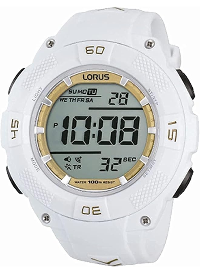 لوراس ساعات رجالية ساعة كوارتز رقمية بسوار من البولي يوريثين R2367Hx9