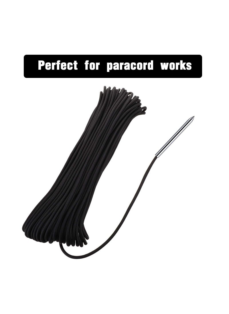 Excefore - 6 Pieces Paracord Stitching Set Silvery 6 Sizes Paracord FID Lacing Stitching Needles Paracord Smoothing Tool Lacing Leathercraft Needle for Paracord - Image 1